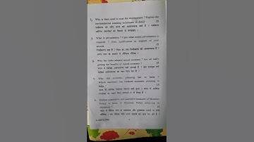 B.com 6th sem. Business Environment question paper 2024 #kurukshetra #university #model #paper