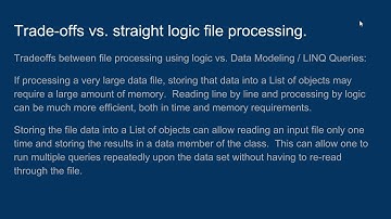Data Modeling (with LINQ) for text file processing