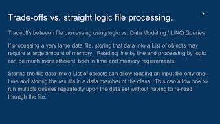 Data Modeling (with LINQ) for text file processing