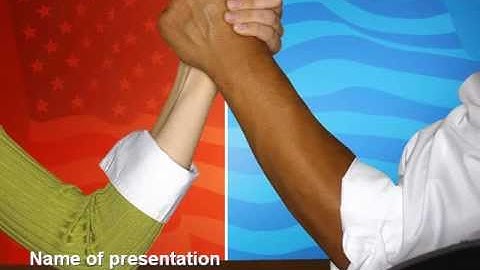 Pre-election Debates PowerPoint Template by PoweredTemplate.com