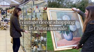 I Can’t Believe I Found This Art Piece !! Shopping at my favourite Antiques centre + HAUL🎄🪞🫶