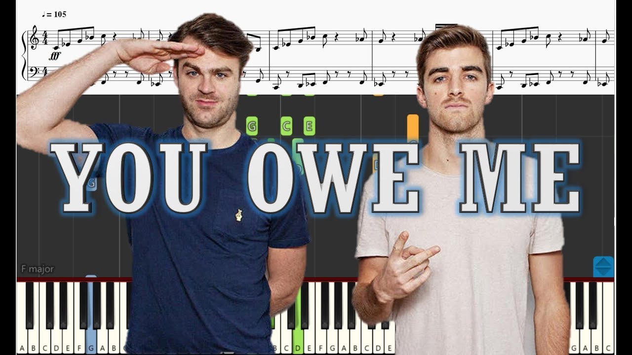 The Chainsmokers You Owe Me Piano Tutorial W Sheets