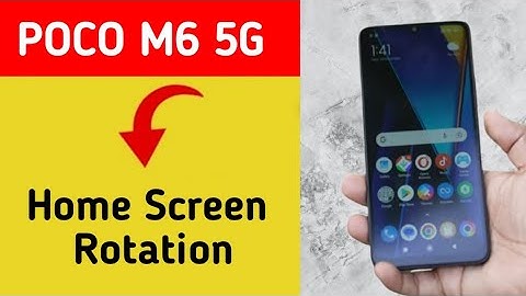 How to turn on home screen rotation, Poco M6 5G me home screen auto rotation on off kaise Karen