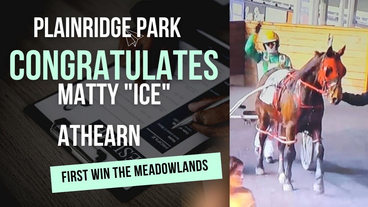 Plainridge Park Congratulates Matty "Ice" Athearn First Win The
