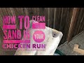 How to Clean Sand in a Chicken Run & Keep Chickens Cool