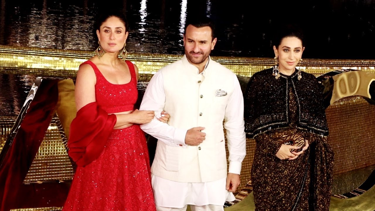 Kareena Kapoor & Saif Ali Khan With Karishma Kapoor Arrived At Nita Ambani Cultural Centre Launch