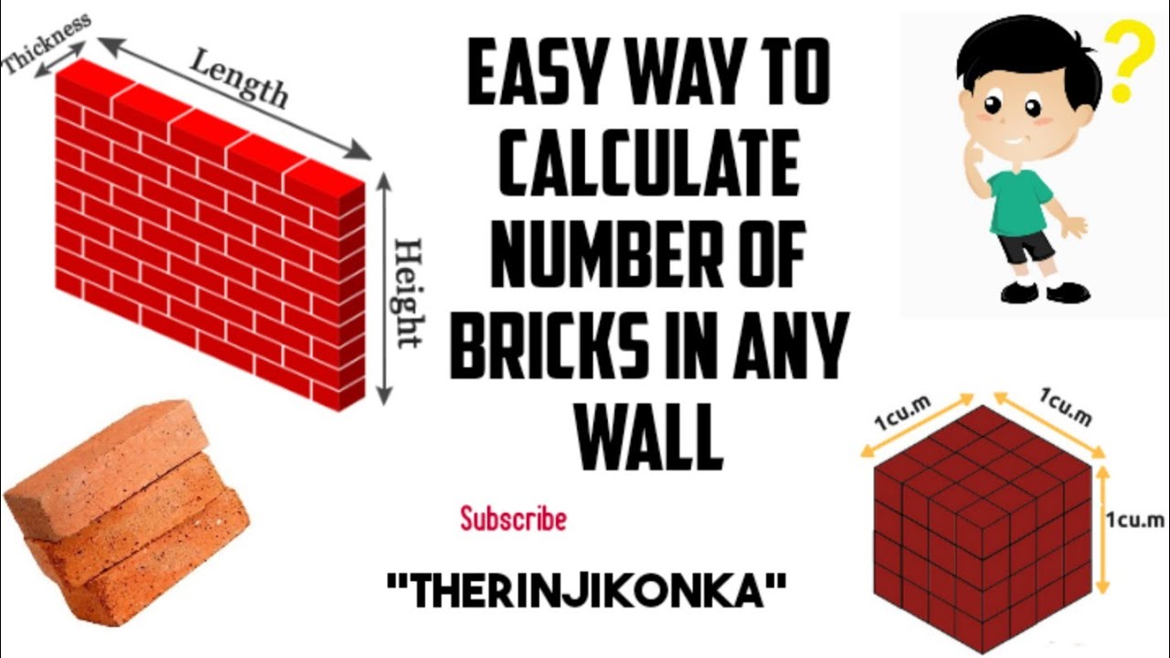 how to calculate Bricks in wall in TamilBrick calculation HOW TO