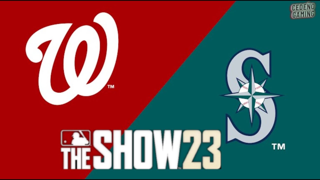 MLB The Show 23 Nationals vs Mariners Gameplay PS5 YouTube