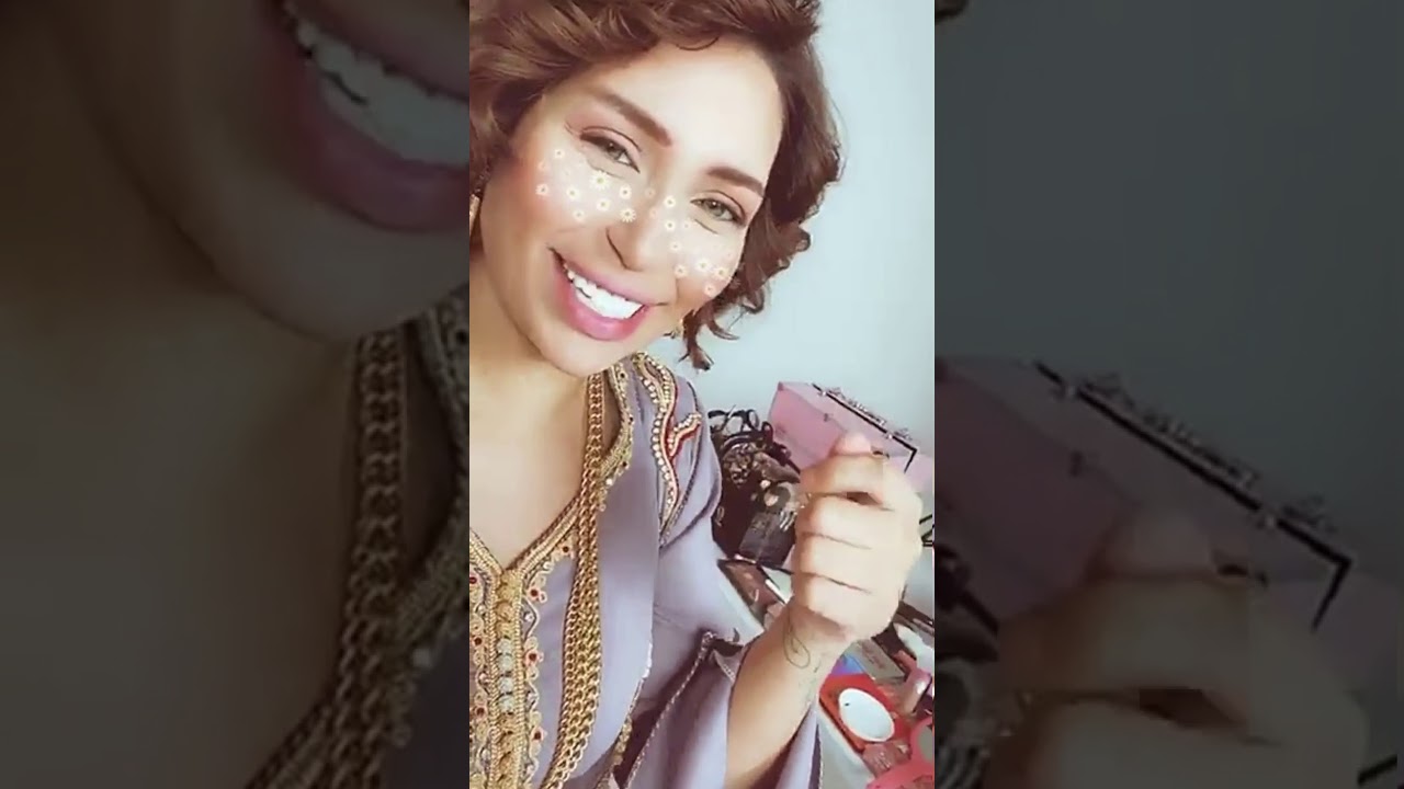 دكتورة خلود في كواليس تصوير برنامج رمضاني بالقفطان المغربي 😍