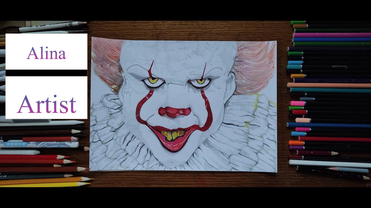 Drawing clown from the movie "IT" [Alina Artist]