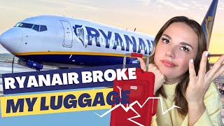 How to get compensation for damaged luggage from RyanAir|Complete Guide with Real Examples & Tips!