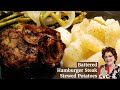 How We Make Breaded Hamburger Steak and Stewed Potatoes, Best Old Fashioned Southern Cooks