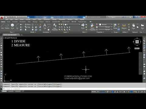 How to Divide And How to Measure Lines And Curves in AutoCAD