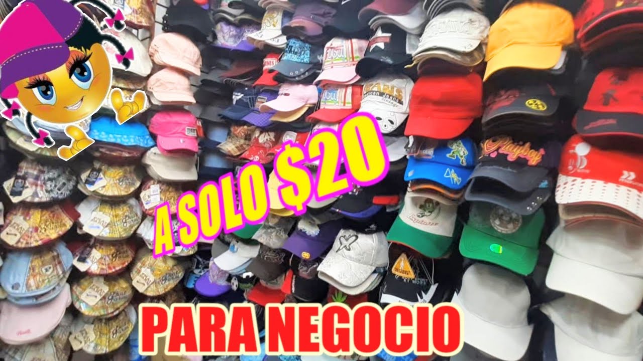 Alivio Hacer grua CENTRAL DE MAYOREO GORRAS A $20.- MAYOREO PARA HACER NEGOCIO - YouTube