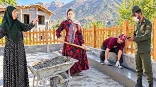 Behzad and Fatemeh together; renovating an old house and building a half-finished one