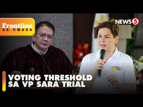 Voting threshold sa VP Sara trial, pinababa ng Senate impeachment court