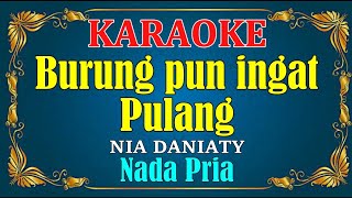 BURUNG PUN INGAT PULANG - Nia Daniaty || KARAOKE - Nada Pria