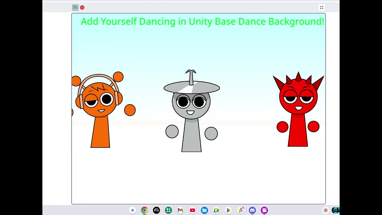 Add Yourself Dancing on the Unity Dance base Background!