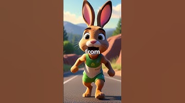 The Tortoise and the Hare – Slow and steady wins the race. Cartoon story