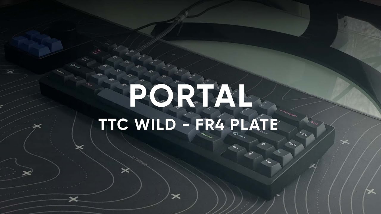Portal by Parallel Limited - TTC Wild (Stock) - FR4 Plate - GMK Dracula - Typing Test