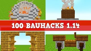 100 Bauhacks in Minecraft 1.14 | 100 Minecraft 1.14 Tipps und Tricks