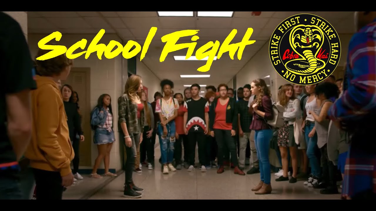 COBRA KAI | SCHOOL FIGHT | HEY MAMA