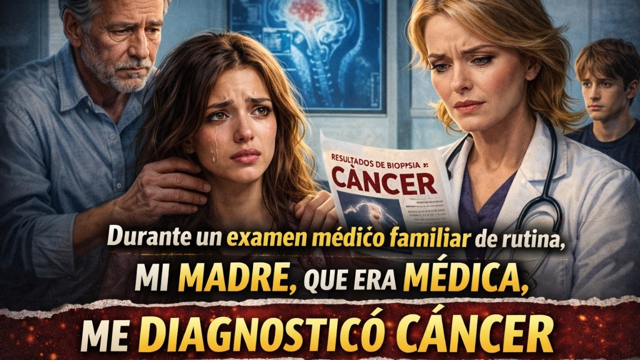Durante un examen médico familiar de rutina, mi madre, que era médica, me diagnosticó cáncer