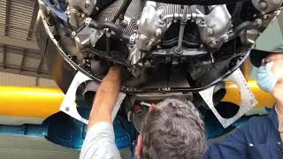 Inspection by Craftsman ！！Mitsubishi zero A6M3 at CAF SoCal  ！！　　些細な事でも分解チェック‼️携われる事だけでも光栄也‼️