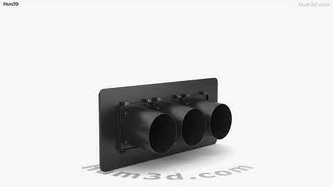 Traffic Light LA Style Horizontal 3D model by 3DModels.org