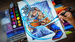 Most Detail  Drawing Goku ultra instinct ( Dragon Ball Super ) ART TUBE screenshot 5