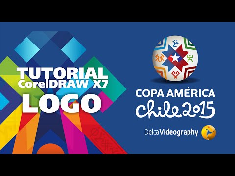(INTERMEDIO) TUTORIAL 11 CorelDRAW X6, X7 en Español: LOGO COPA AMÉRICA CHILE 2015