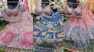 Anil Cloth💖995₹😍😱"WHOLESALE RATE" से भी सस्ता🥰। Latest Crop Top Lehenga, Saree, Indo Fusion Wear