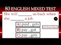 🔥 80 Mixed English Grammar Questions | 🎓 12 Tenses MCQ Quiz | Can You Get Full Marks | No.1 Quality