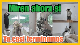 Miren ya subió el espejo-Ya esta listo para los cuadros