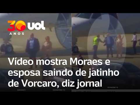 2025 video shows Moraes and his wife exiting Vorcaro's private jet in RJ, newspaper says