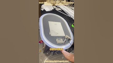 Diy vanity mirror with lights, led mirror touch sensor switch 96W MAX driver for bathroom.#home