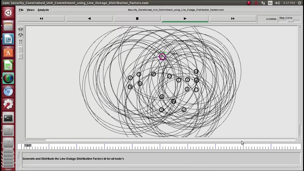 Security Constrained Unit Commitment Line Outage Network simulation projects