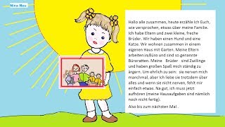 Учимся рассказывать на немецком языке #2.(Моя семья)