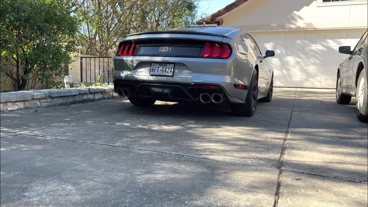 2021 Mach 1 Steeda H Pipe Resonator Delete Warm start YouTube