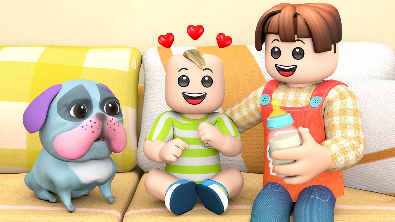 ROBLOX Brookhaven 🏡RP: Хороший брат заботится о ребёнке | Roblox Leo