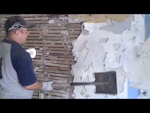 DIY how to remove lath and plaster part 1 Plaster