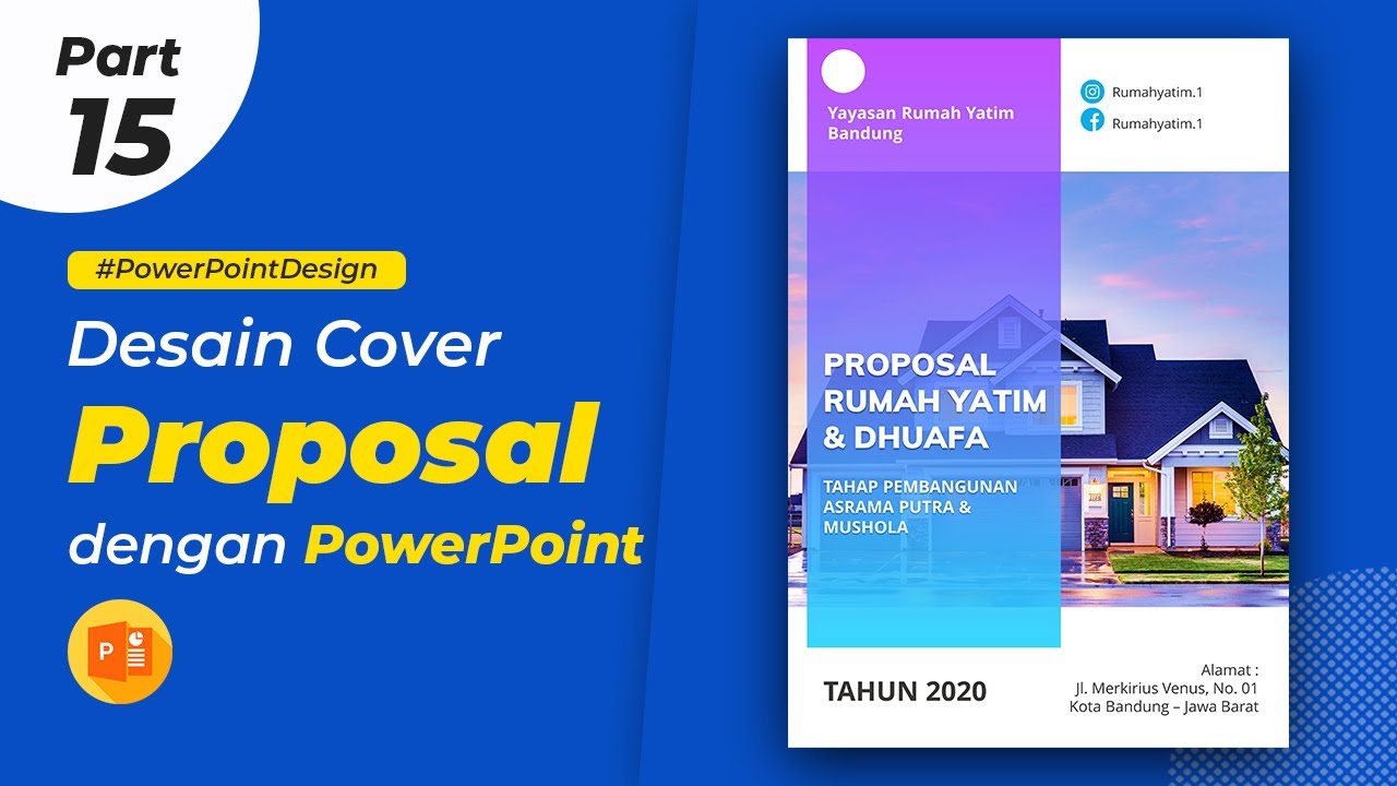  Cara  Membuat  Desain  Cover Proposal di  PowerPoint YouTube