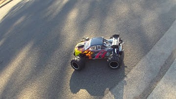 Redcat Rampage MT Hybrid (gas+brushless) running in a new SCZ engine. HSP 1/5.