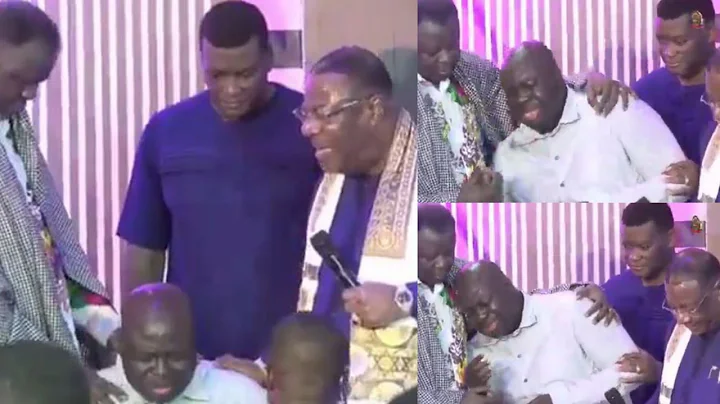 PROPHET AGYEMANG PREMPEH COULDN'T HOLD BACK HIS  TEARS AS ARCHBISHOP DUNCAN-WILLIAMS PRAYED FOR HIM