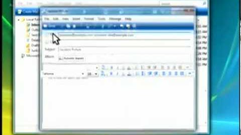 Window Vista Demo - Using the mail