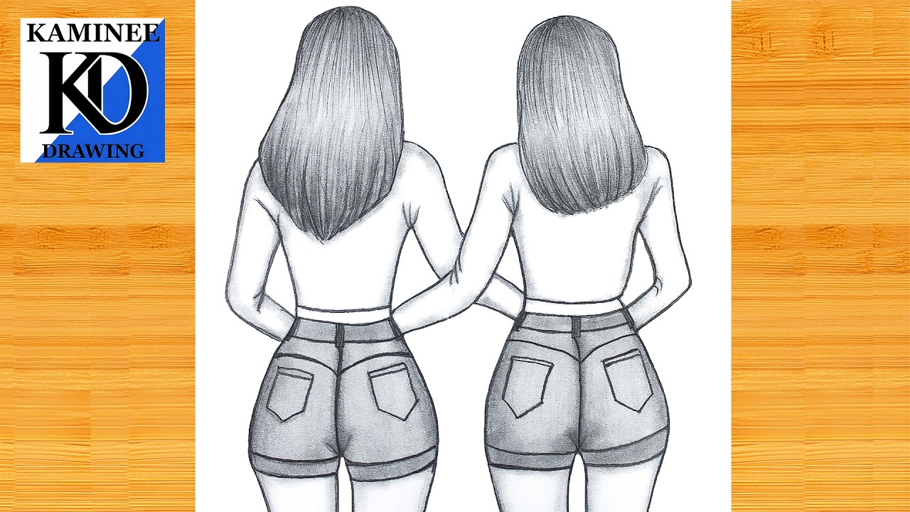 How to draw a Girls Best Friends -Bestie drawing || Pencil sketch for ...