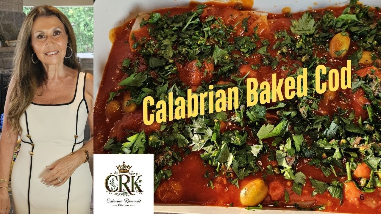 Callabrian Cod Calabrian Baked Cod 🐠 2025 For my Sweet Pappa 👑 Food is my Love ...