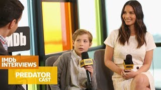 olivia munn jacob tremblay talk through the predator experience tiff 2018