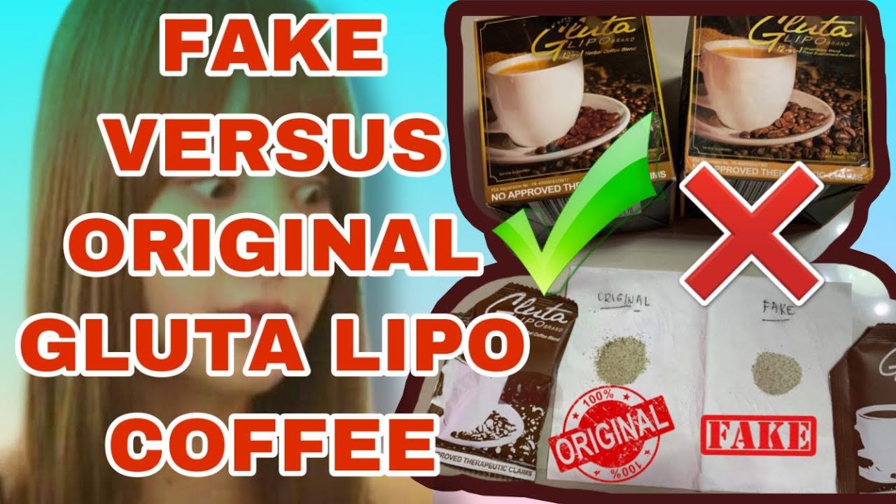 FAKE VERSUS ORIGINAL GLUTA LIPO COFFEE FULL VIDEOKIKAY VGM REVIEW