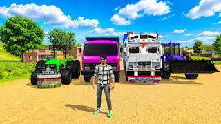 Tractor vs JCB Sand Loading Challenge 😱 | Indian Vehicles Simulator 3D screenshot 3